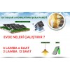 Kamp ve bahçe ev solar aydınlatma şarj seti Kamp ve bahçe ev solar aydınlatma şarj seti